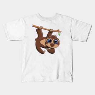 Sloth sticker Kids T-Shirt